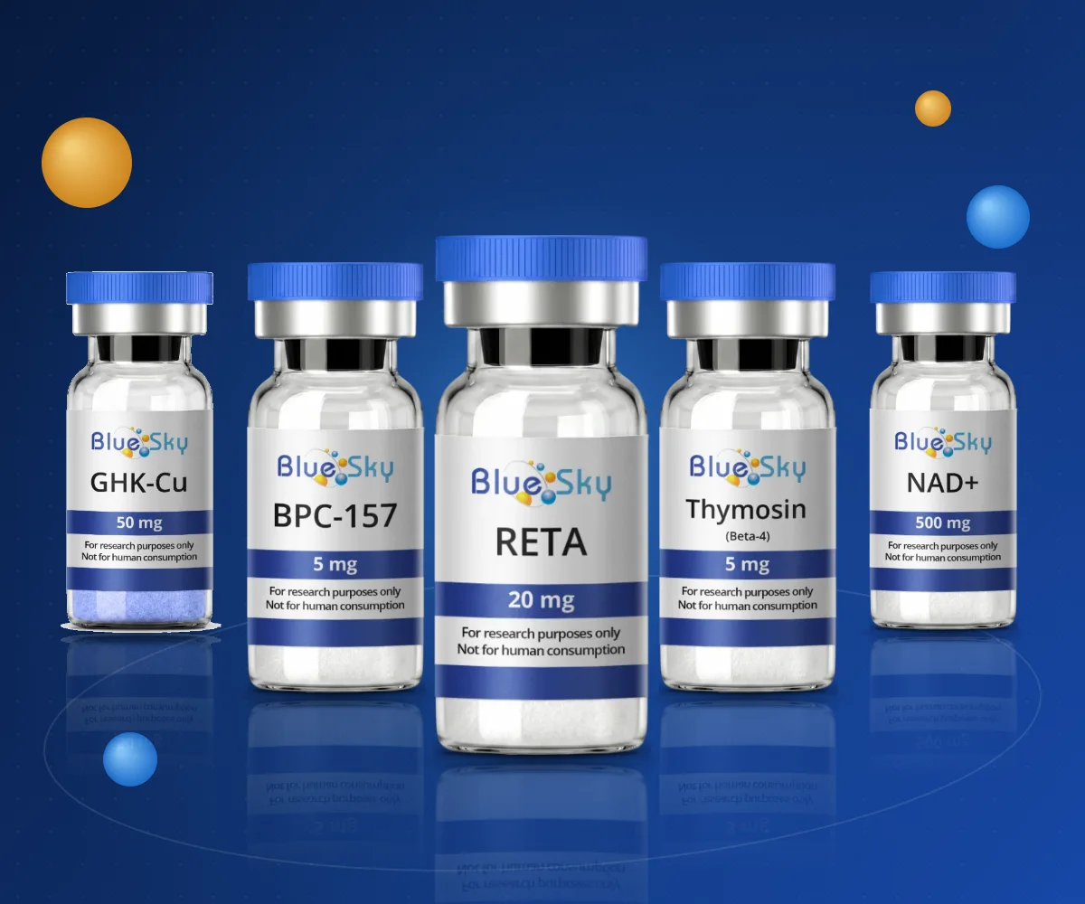About Blue Sky Peptides 1 About Blue Sky Peptides: research peptide vials with the Blue Sky label