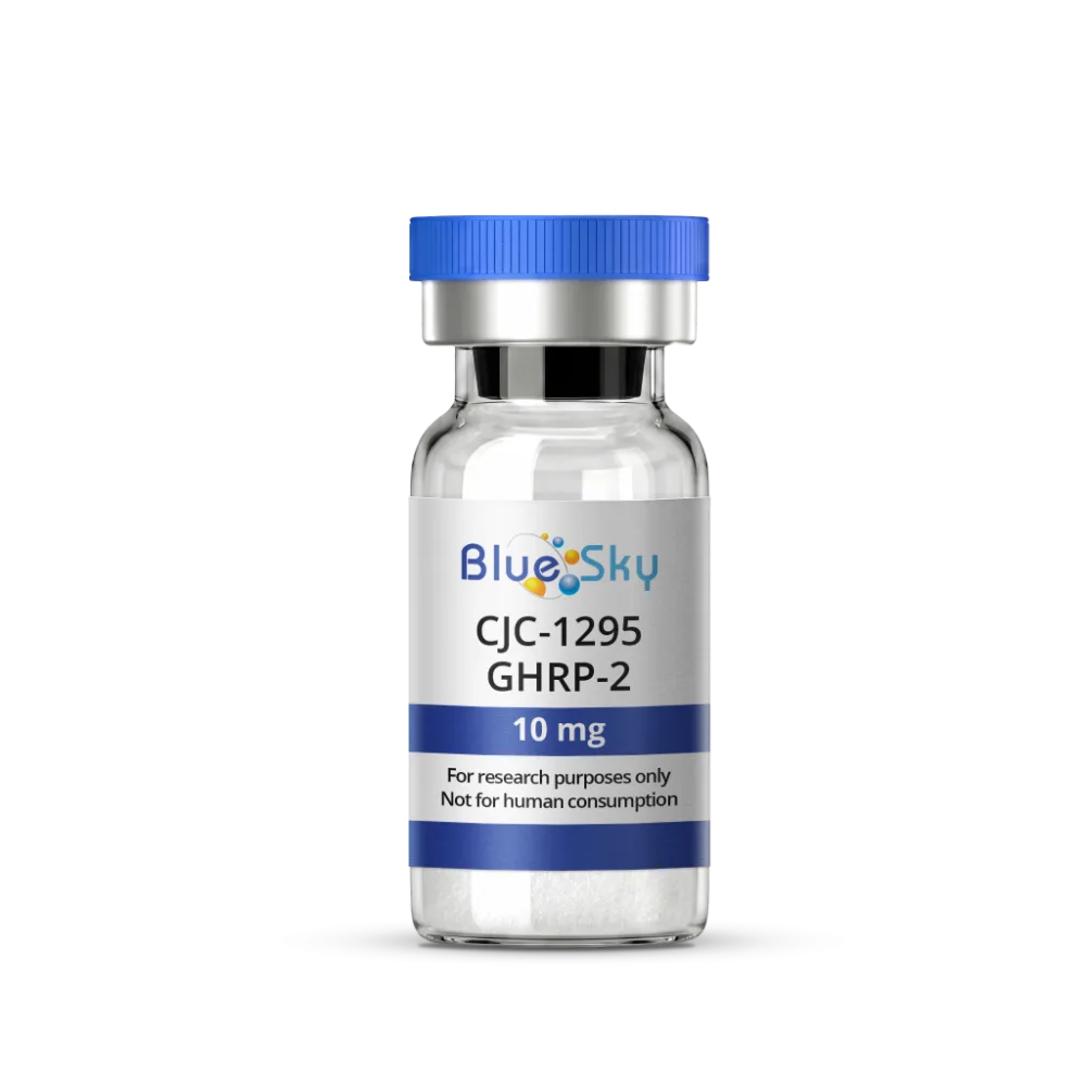 CJC-1295 GHRP-2 Blend 5mg/5mg 1 CJC-1295 GHRP-2 blend vial from Blue Sky Peptide