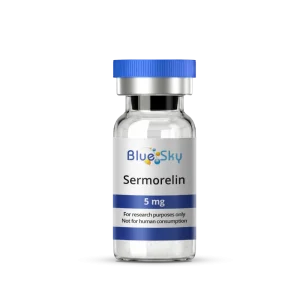 Sermorelin 5mg vial from Blue Sky Peptide