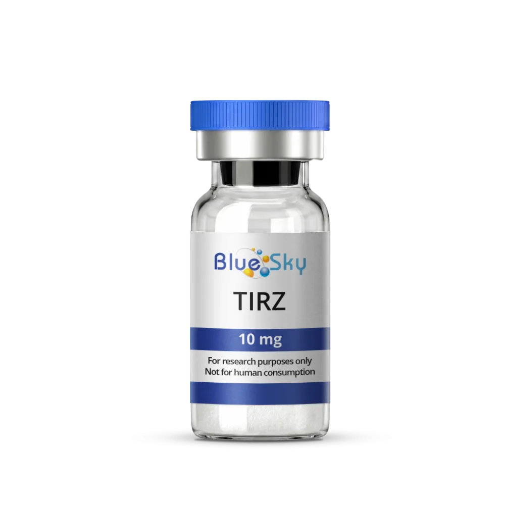 Tirzepatide 10mg (Tirz) 1 Tirzepatide 10mg vial from Blue Sky Peptide